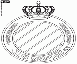 kolorowanka Logo Club Brugge