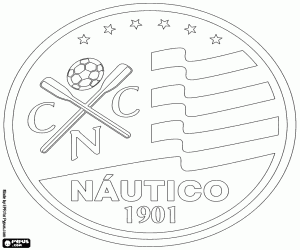 kolorowanka Logo Clube Náutico Capibaribe