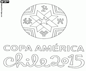 kolorowanka Logo Copa America Chile 2015