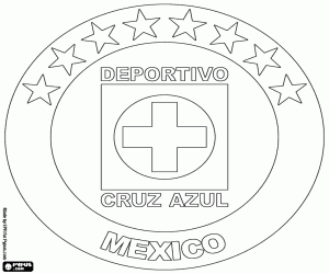 kolorowanka Logo Cruz Azul FC