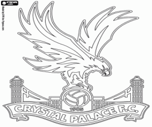 kolorowanka Logo Crystal Palace F.C.