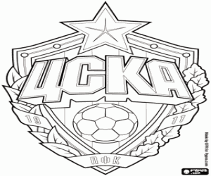 kolorowanka Logo CSKA Moskwa