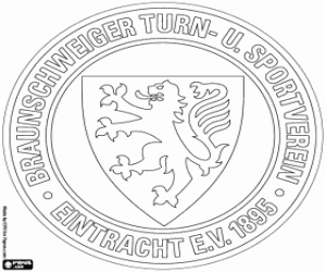 kolorowanka Logo Eintracht Braunschweig