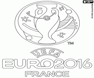kolorowanka Logo Euro 2016