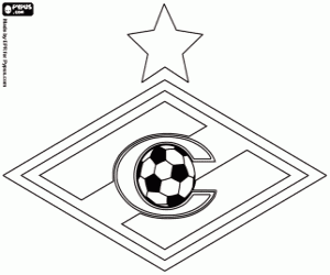 kolorowanka Logo FC Spartak Moskwa