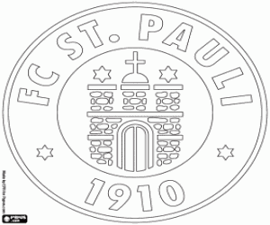 kolorowanka Logo FC St. Pauli