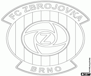 kolorowanka Logo FC Zbrojovka Brno