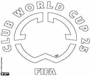 kolorowanka Logo FIFA Club World Cup 2025