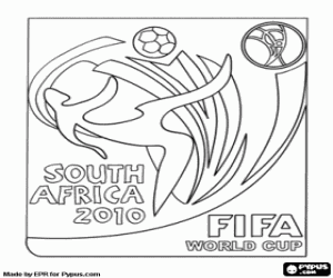 kolorowanka Logo FIFA świata RPA 2010