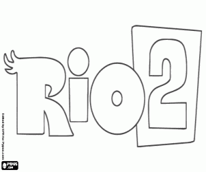 kolorowanka Logo filmu Rio 2