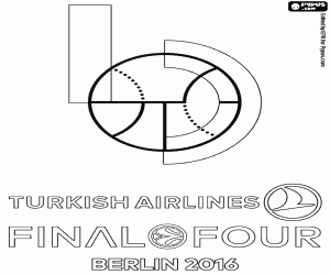 kolorowanka Logo Final Euroligi Berlin 2016