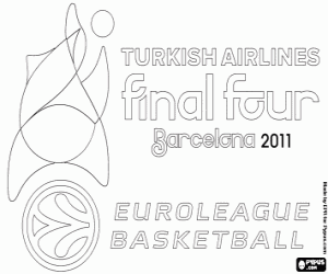 kolorowanka Logo Final Four Barcelona 2011