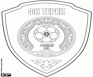 kolorowanka Logo FK Terek Grozny