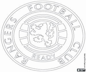 kolorowanka Logo Glasgow Rangers