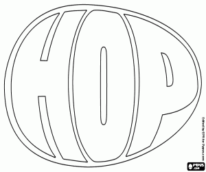 kolorowanka Logo Hop, jajko