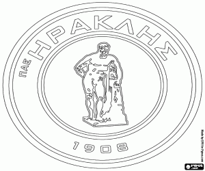 kolorowanka Logo Iraklis Saloniki