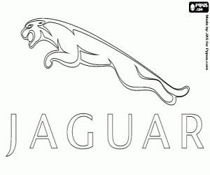 kolorowanka Logo Jaguar