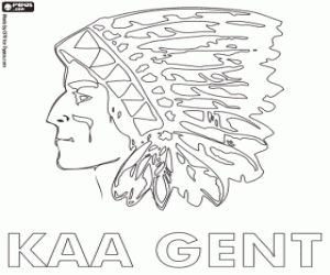 kolorowanka Logo KAA Gent