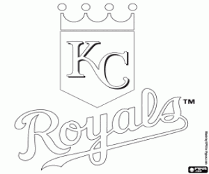 kolorowanka Logo Kansas City Royals