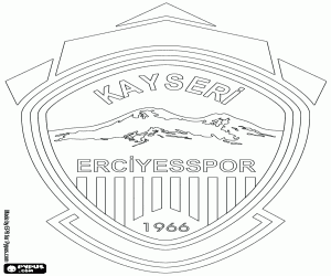 kolorowanka Logo z Kayseri Erciyesspor