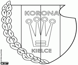 kolorowanka Logo Korona Kielce