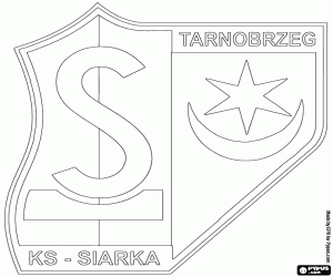 kolorowanka Logo KS Siarka Tarnobrzeg
