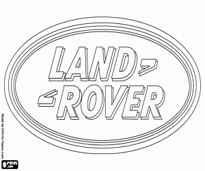 kolorowanka Logo Land Rover