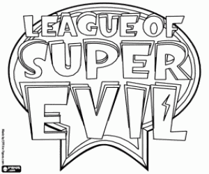 kolorowanka Logo League of Super Evil
