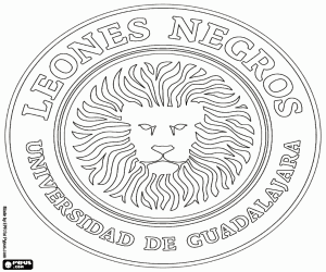 kolorowanka Logo Leones Negros