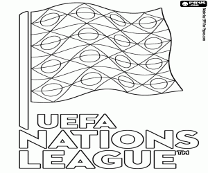 kolorowanka Logo Liga Narodów UEFA