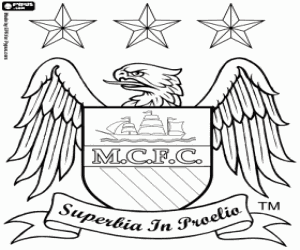 kolorowanka Logo Manchester City