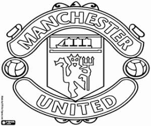 kolorowanka Logo Manchester United