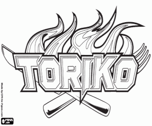 kolorowanka Logo mangi i anime Toriko