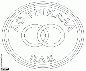 kolorowanka Logo miasta Trikala FC