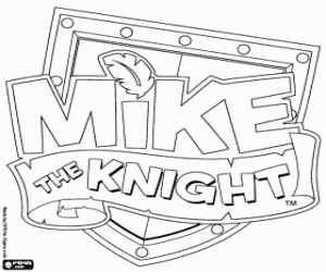 kolorowanka Logo Mike The Knight