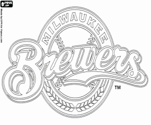 kolorowanka Logo Milwaukee Brewers
