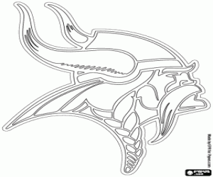 kolorowanka Logo Minnesota Vikings