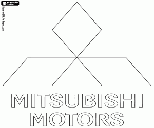kolorowanka Logo Mitsubishi Motors
