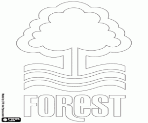 kolorowanka Logo Nottingham Forest