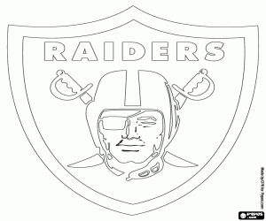 kolorowanka Logo Oakland Raiders
