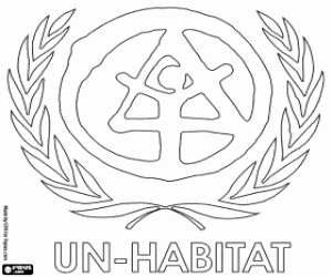 kolorowanka Logo ONZ-HABITAT