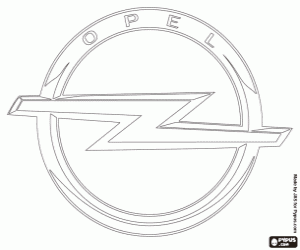 kolorowanka Logo Opel