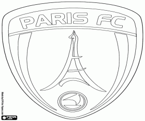 kolorowanka Logo Paris FC