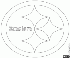 kolorowanka Logo Pittsburgh Steelers