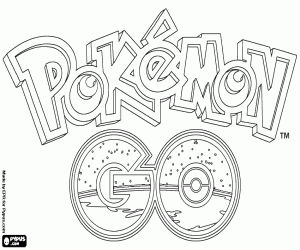 kolorowanka Logo Pokémon GO