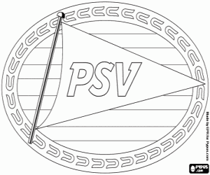 kolorowanka Logo PSV Eindhoven
