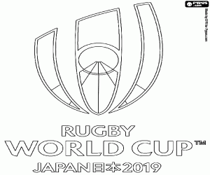 kolorowanka Logo Puchar Świata w Rugby 2019