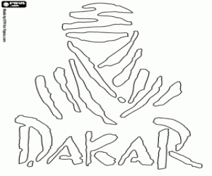 kolorowanka Logo Rajd Dakar