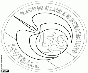 kolorowanka Logo RC Strasbourg