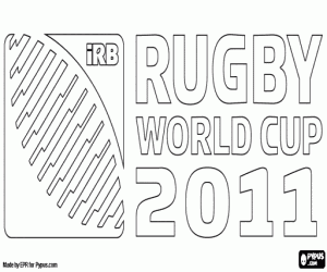 kolorowanka Logo Rugby World Cup 2011